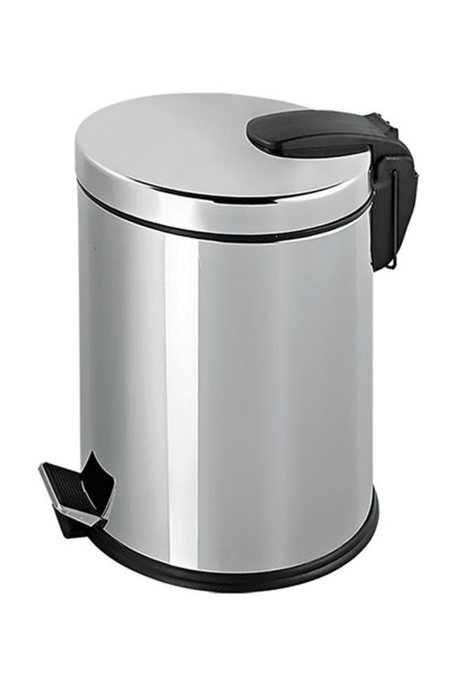 Paslanmaz Pedallı 8 Litre Çöp Kovası