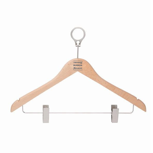 Otel Logo Baskılı Mandallı Otel Ahşap Askısı