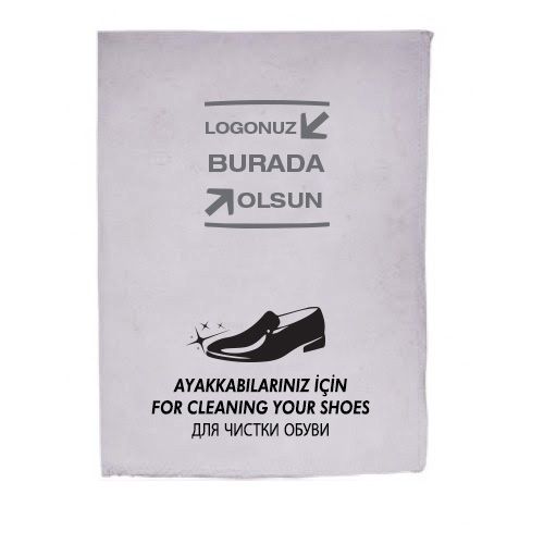 Otel Logo Baskılı Ayakkabı Bezi