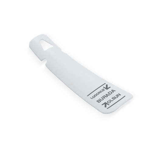 Otel Logo Baskılı Beyaz Ayakkabı Çekeceği