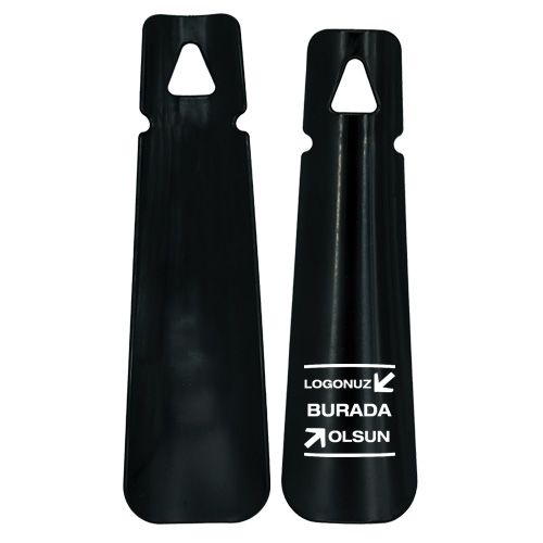 Otel Logo Baskılı Siyah Ayakkabı Çekeceği