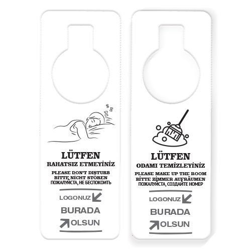Otel Logo Baskılı Kapı Kolu Talimatı