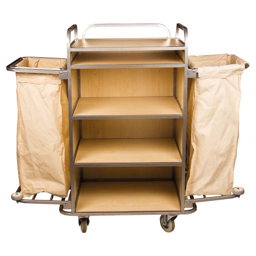 Ahşap Katlanır Çift Torbalı Kat Arabası