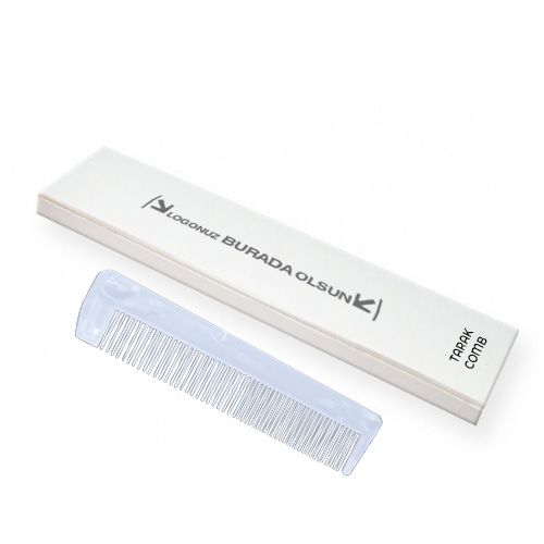 Tarak-1 Otel Logo Baskılı Kutulu Tarak