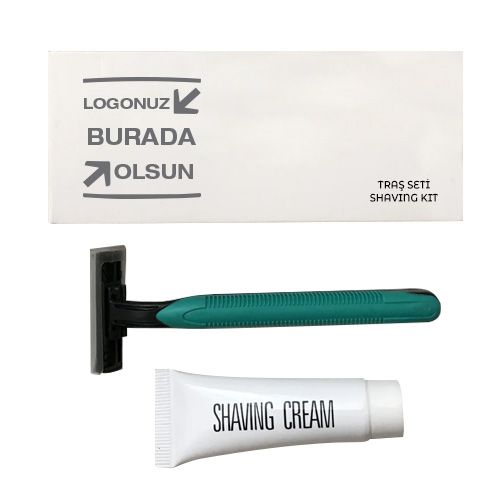 Otel Logo Baskılı Kutulu Traş Seti