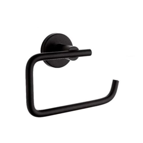 Siyah Lüks Tuvalet Kağıtlığı Açık