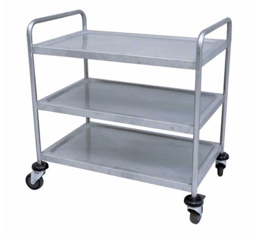 Üç Katlı Paslanmaz Resturant Otel Servis Arabası